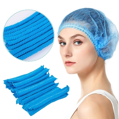 Медицинские Bouffant хирургические волосы покрывают устранимую резинку шляпы медсестры не сплетенную