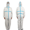 Клобук костюмов белых Coveralls комбинезона медицинских защитных Breathable устранимый химический устойчивый